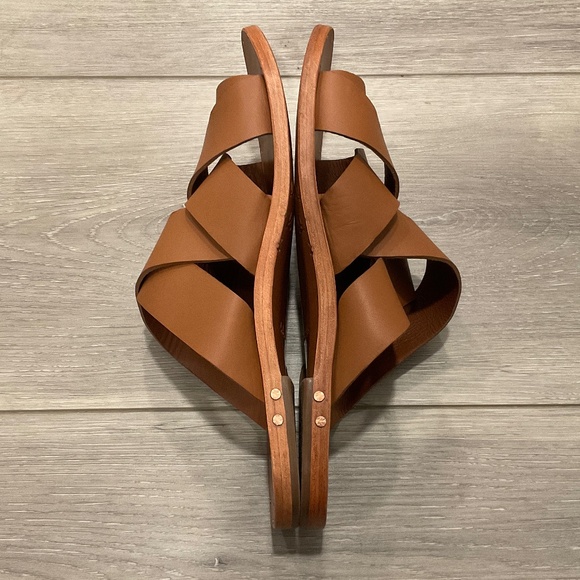 BEEK Weaver Leather Slide Sandal Brown Size 11 - Picture 4 of 7